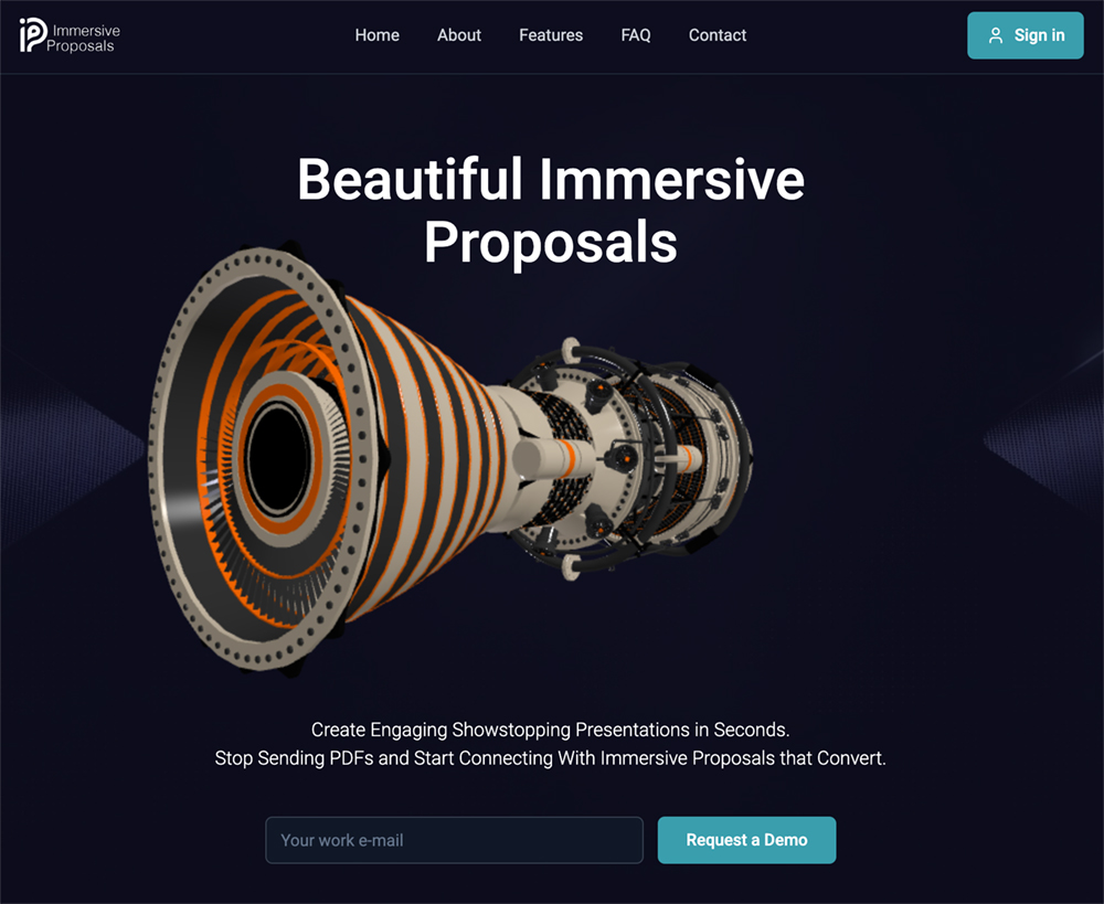 Immersive Digital Proposals Dashboard